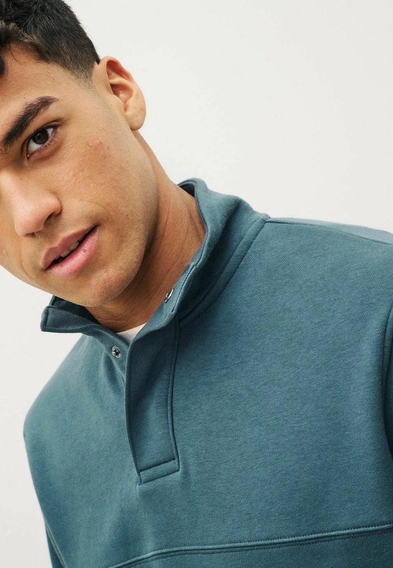 Next BUTTON NECK STANDARD - Sweatshirt - Blue 5 Next BUTTON NECK STANDARD - Sweatshirt - Blue – Bild 3