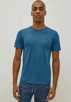 Next 4 PACK SLIM FIT - T-Shirt Basic - White Slate Grey Blue Navy -Next 02c393eabe734efc95453280b154b28a
