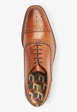 Next OXFORD SQUARE TOE CAP BROGUES STANDARD - Schnürer - Tan Brown -Next 031dedc82d4647239e4761ac56b97d1d