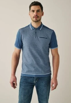 Next TEXTURED - Poloshirt - Blue Geo