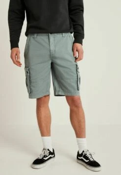 Next PREMIUM LAUNDERED CARGO STANDARD - Jeans Shorts - Charcoal Grey -Next 08ea5458ec82411aa3b3b7e46d4a43e5