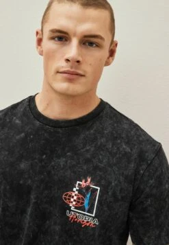 Next ACID WASH GRAPHIC STANDARD - T-Shirt Print - Black -Next 0afff86e01794e1da5d7d09e11da3625