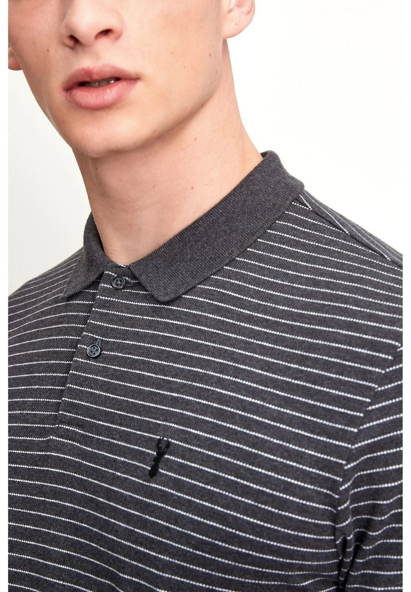 Next PIQUE - Poloshirt - Charcoal Grey Stripe 6 Next PIQUE - Poloshirt - Charcoal Grey Stripe – Bild 4