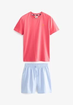 Next SET LIGHTWEIGHT STANDARD - Pyjama - Coral Pink Blue -Next 0f142f7798774b5cb3d92c054e5e2483