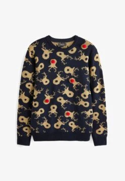 Next CHRISTMAS CREW NECK - Strickpullover - Navy Blue Tan Brown Reindeer 11 Next CHRISTMAS CREW NECK - Strickpullover - Navy Blue Tan Brown Reindeer -Next 0f4039a00a374632bc8e9a46a6dbced0