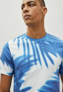 Next PATTERN - T-Shirt Print - Blue Palm Leaf -Next 0f41cac18b3a4aa89ea448a97056fa17