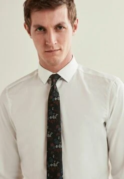 Next PATTERN SLIM - Krawatte - Black Rust Brown Floral -Next 0f62c845d9ab4d08a7942403812a1524 1