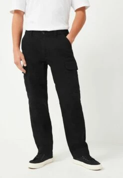 Next STRETCH STRAIGHT FIT - Cargohose - Black