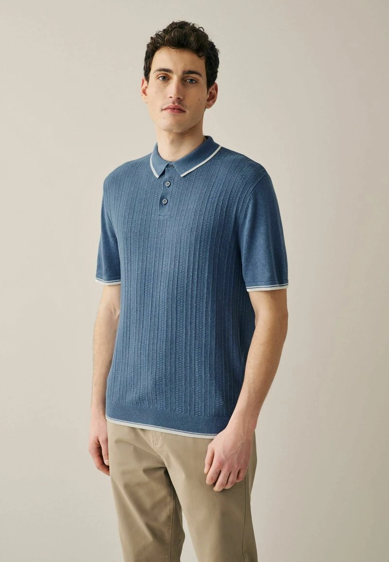Next TEXTURED STANDARD - Poloshirt - Blue 3 Next TEXTURED STANDARD - Poloshirt - Blue