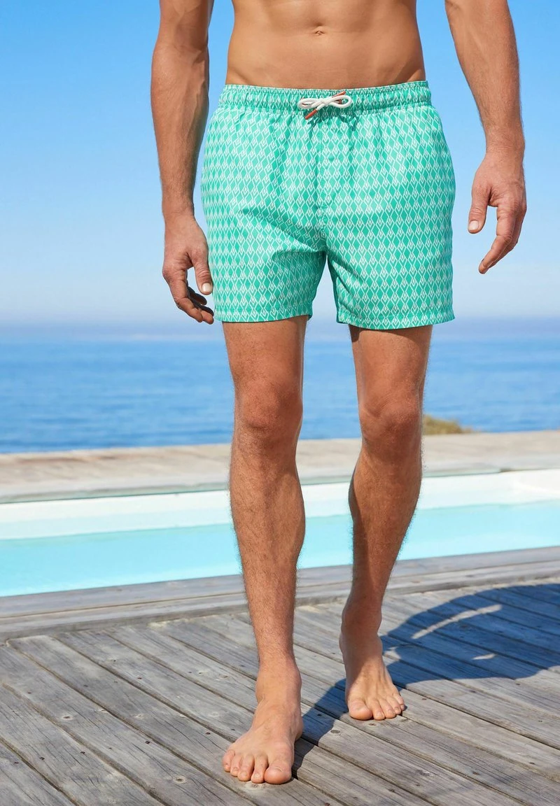 Next PRINTED STANDARD - Badeshorts - Aqua Blue Geo 4 Next PRINTED STANDARD - Badeshorts - Aqua Blue Geo – Bild 2