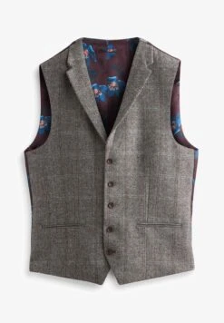 Next HERRINGBONE CHECK BLEND - Weste - Blue -Next 19c41ab1665e4510961a74736dec4c73