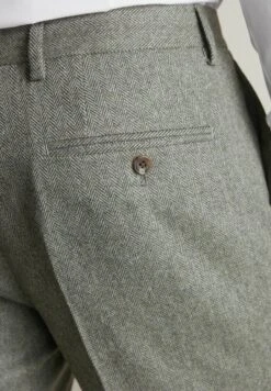 Next TAILORED FIT HERRINGBONE - Stoffhose - Green -Next 1a14e98bb2d2451bbdbff38133e966ec