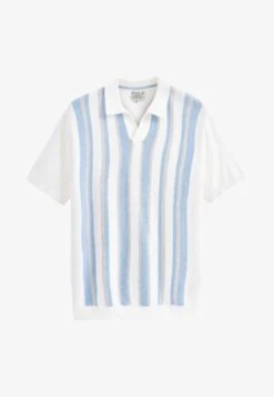 Next SHORT SLEEVE VERTICAL STRIPE STANDARD - Poloshirt - Green White -Next 1a16e53e920849ec9fe755ed08d852f6