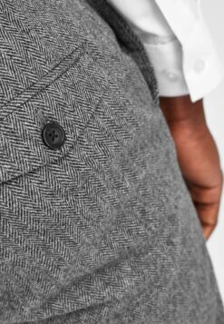 Next TAILORED FIT HERRINGBONE - Stoffhose - Grey -Next 1a37ad40a6644782b0336544f944ed86