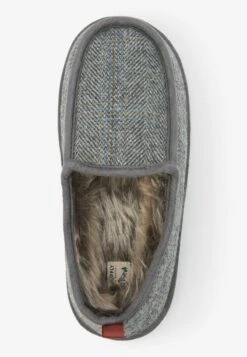 Next CHECK APRON - Slipper - Grey -Next 1e0e890fca4f4260b0945618466b11e6