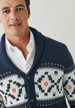Next FAIRISLE PATTERN SHAWL NECK - Strickjacke - Blue 11 Next FAIRISLE PATTERN SHAWL NECK - Strickjacke - Blue -Next 1ef1662ad58b4a7da4ea3b1aa8823a03
