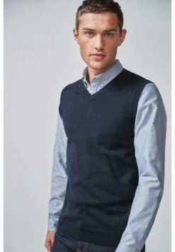 Next CHRISTMAS SLEEVELESS - Strickpullover - Blue -Next 1f72c562b06245f5b4fafe9e46e10c6c