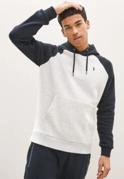 Next RAGLAN OVERHEAD - Kapuzenpullover - Navy Blue/grey