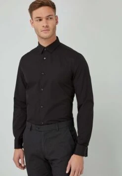 Next CUTAWAY - Businesshemd - Black -Next 1ff318f5eef0463682c3f898d8cf8e80