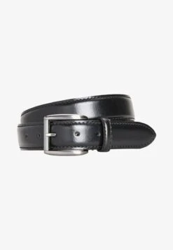 Next BLACK SIGNATURE ITALIAN LEATHER BELT - Gürtel Business - Black
