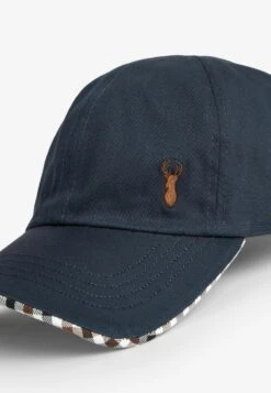 Next REVERSIBLE - Cap - Navy Blue Tan Check -Next 209fac901cde4e44afbfae62ccd38e14