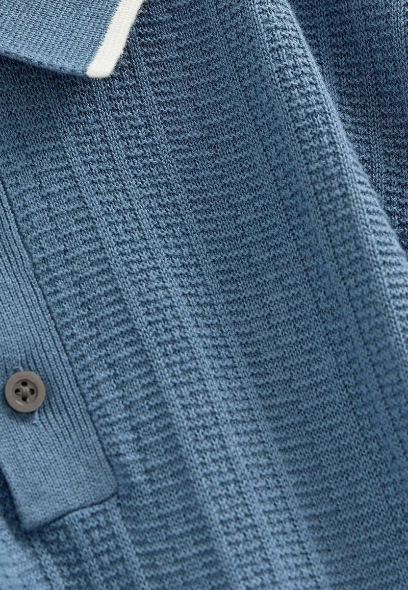Next TEXTURED STANDARD - Poloshirt - Blue 7 Next TEXTURED STANDARD - Poloshirt - Blue – Bild 5
