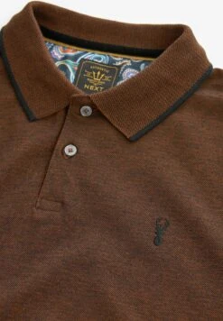 Next Poloshirt - Rust Brown Oxford -Next 250a646074f2428b8c7576a7d4ef9c3c