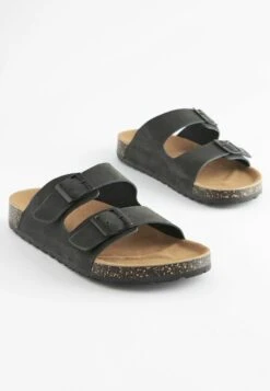 Next DOUBLE STRAP STANDARD - Pantolette Flach - Black -Next 2886bc493ea2450598ebf26fd42082c5