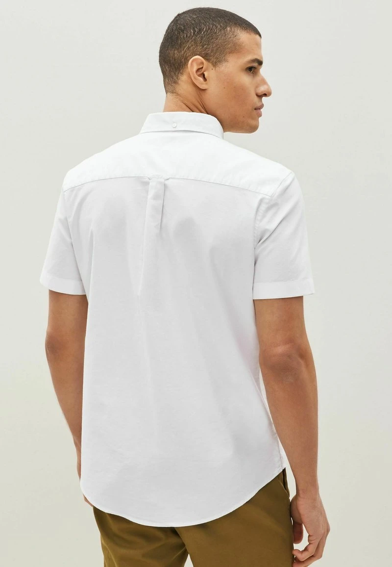 Next SHORT SLEEVE OXFORD WITH STAG - Hemd - White 4 Next SHORT SLEEVE OXFORD WITH STAG - Hemd - White – Bild 2