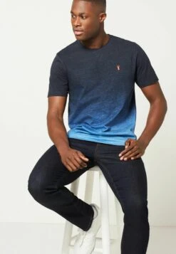 Next DIP DYE GRAPHIC - T-Shirt Print - Navy Blue Stag -Next 29e7f5b76f9745e4a1ab321240ceb66b