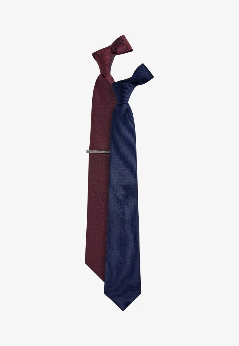 Next TWO PACK WITH TIE CLIP - Krawatte - Blue 3 Next TWO PACK WITH TIE CLIP - Krawatte - Blue