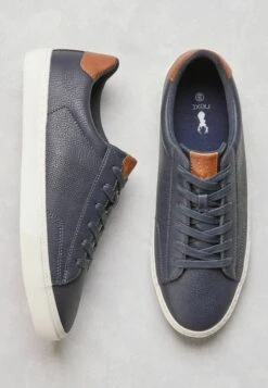 Next PERFORATED SIDE - Sneaker Low - Navy Blue -Next 2c9cab7589c341d3a2ea75a8c56ccb9b