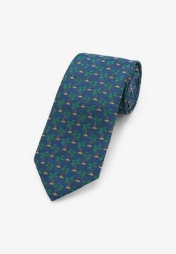 Next PATTERN REGULAR - Krawatte - Blue Palm Tree -Next 2dc8ede29f9e40109173308d2f8bd20e