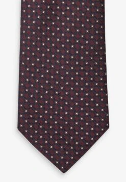 Next SIGNATURE MADE IN ITALY - Krawatte - Burgundy Red Geometric -Next 30f667f0b00245e8bfa2fbdc2bccf650