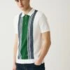 Next STRIPE STANDARD - Poloshirt - White Green -Next 31e9b2ced26c48f08b7939486a3e3bb4