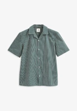 Next GEO PRINTED SHORT SLEEVE STANDARD - Hemd - Green White -Next 32bf830a2d24493995b3f4b4f0e5d3b6