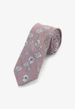 Next PATTERN SLIM - Krawatte - Pink Floral -Next 333f4368c24942fd909dbfb84bdb8bc6
