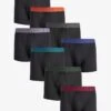 Next A-FRONT 8 PACK - Panties - Black Rich Waistband