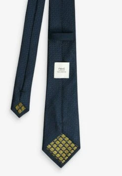 Next TEXTURED 2 PACK WITH CLIP - Krawatte - Yellow Dark Blue -Next 33e49c65b5bc4c058f530458ec98388f