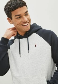 Next RAGLAN OVERHEAD - Kapuzenpullover - Navy Blue/grey -Next 34be50617a5a426bb4eba385bd624e79