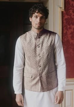 Next NEHRU COLLAR - Weste - Gold