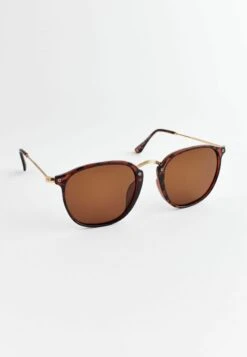 Next ROUND POLARISED STANDARD - Sonnenbrille - Tortoiseshell Brown -Next 36e28b5a590e419cb9f60c369433b03c