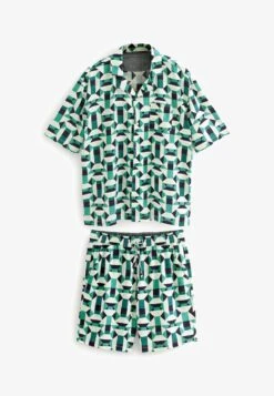 Next LIGHTWEIGHT SET - Nachtwäsche Set - Green Geo -Next 372ca0f2fb8b46fba2ece2f1787ce16e 1