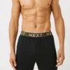 Next SIGNATURE 4 PACK STANDARD - Boxershorts - Signature Black Metallic Spot Waistband
