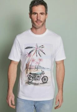 Next PRINT - T-Shirt Print - White Bike -Next 3822bb3bc41c44119242f3045e2bf26d