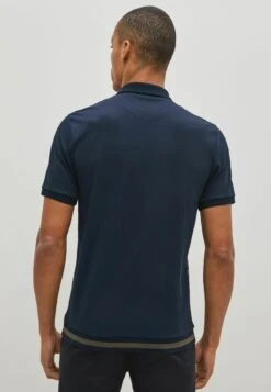 Next GEO PRINT - Poloshirt - Navy Blue Gold -Next 3a4ac895d7574495a5aa40952d8c4a53