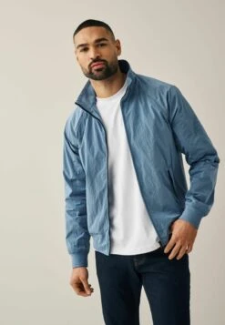 Next TEXTURED SHOWER RESISTANT FUNNEL NECK STANDARD - Übergangsjacke - Blue -Next 3b83caef0976433ca4f062d60e7d08a0