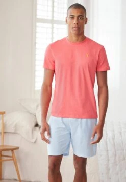 Next SET LIGHTWEIGHT STANDARD - Pyjama - Coral Pink Blue
