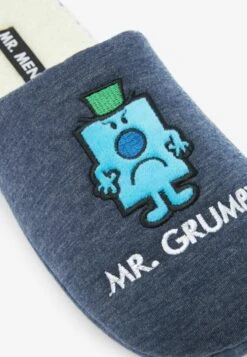 Next MR MEN NOVELTY STANDARD - Hausschuh - Navy Blue Mr Grumpy -Next 42ef8424d22946c39078f841a253ad14