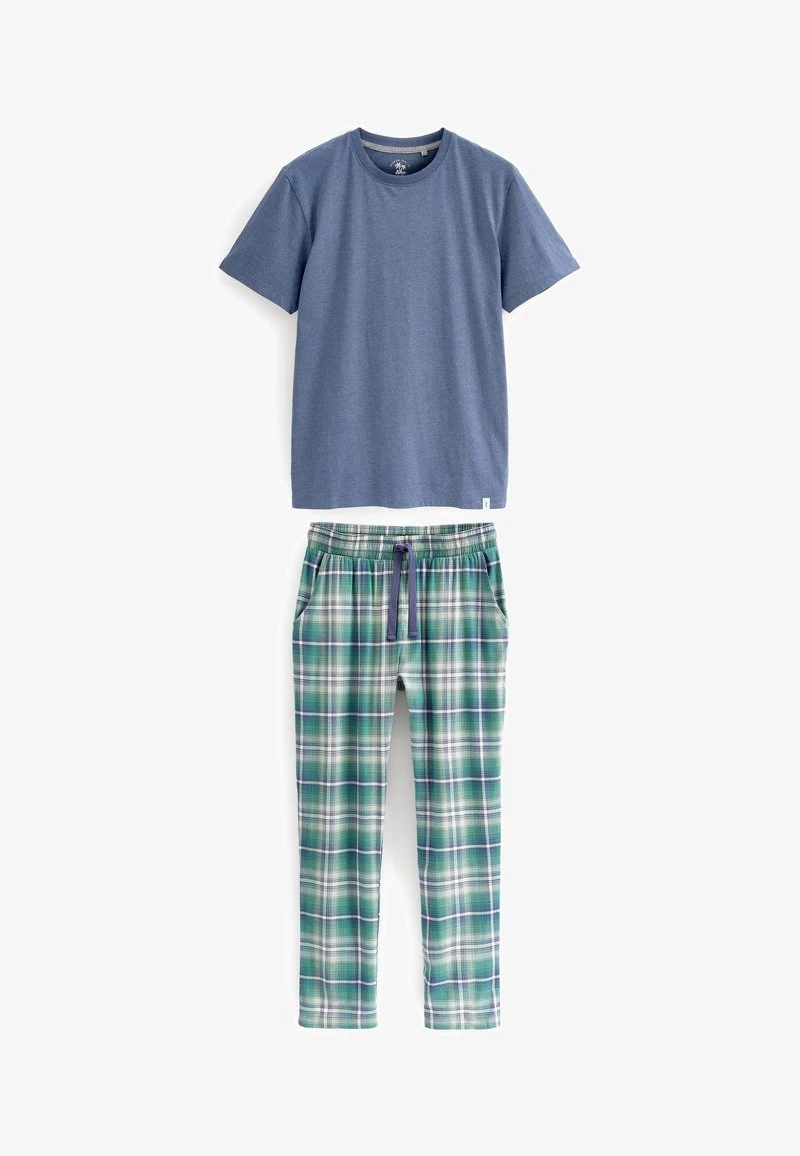 Next LIGHTWEIGHT CHECK SET - Nachtwäsche Set - Navy Blue Green Supersoft 6 Next LIGHTWEIGHT CHECK SET - Nachtwäsche Set - Navy Blue Green Supersoft – Bild 4